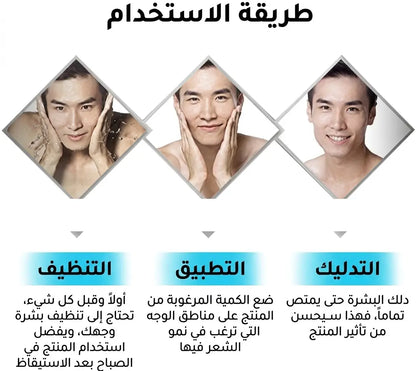 عرض خاص لتكثيف اللحية زيت + درما رولر هدية